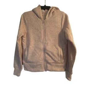 NWOT Old Navy Girl's Pink Fleece Lined Zip Up Hoodie Size XL (14-16)